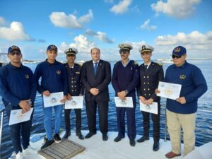 إنتهاء فاعليات دبلومة السلامة البحرية والأمن البشرى على السفن بقيادة أكاديمية النيل للعلوم الحديثة