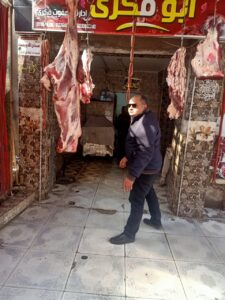 ضبط كميات كبيرة من اللحوم والأسماك الغير صالحة الإستهلاك الأدمي بحي غرب شبرا الخيمة 